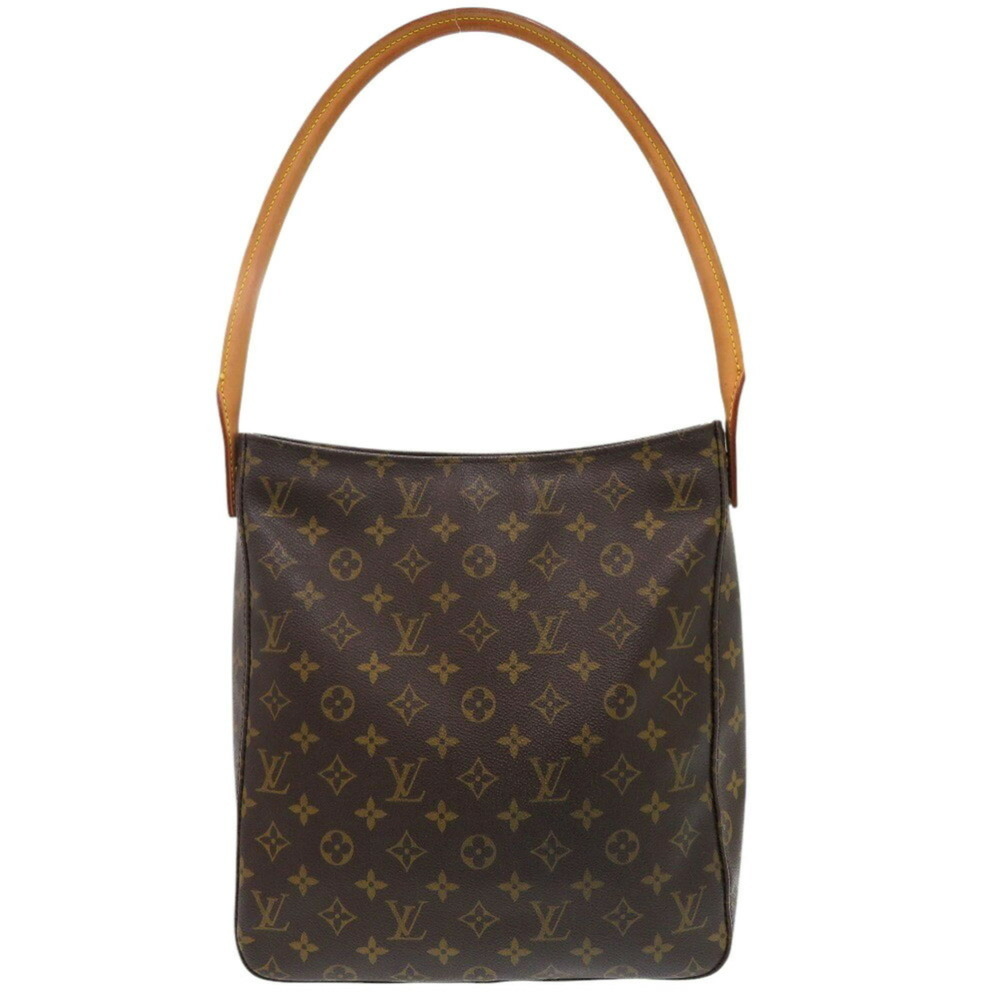 LOUIS VUITTON Authentic Brown Monogram Looping GM Shoulder Bag - Picture 3 of 11